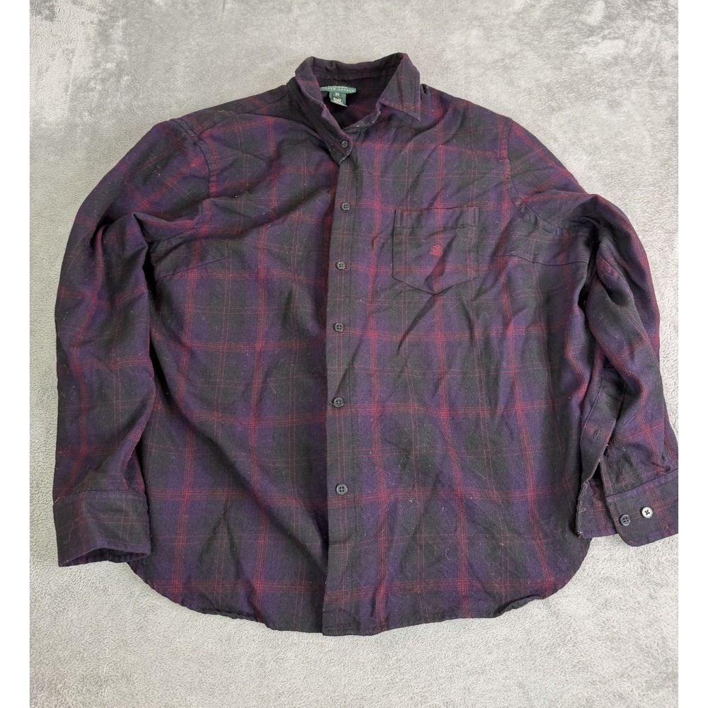 Lauren Ralph Lauren Long Sleeve Button Down Shirt Women's Size 3X Red Plaid
